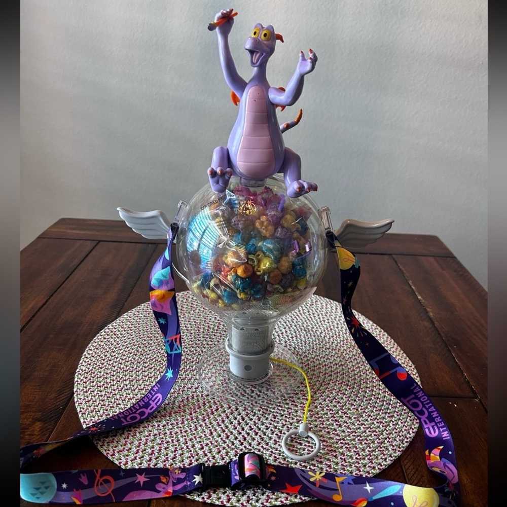 Disney Parks Epcot Festival of the Arts 2025 Figment Popcorn Bucket New